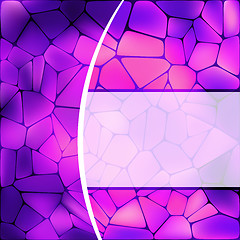 Image showing Stained glass design template. EPS 8