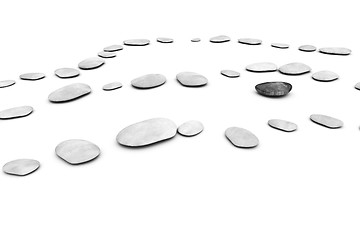 Image showing pebbles on white