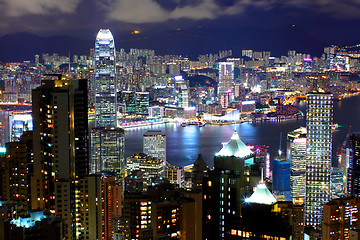 Image showing Hong Kong at night