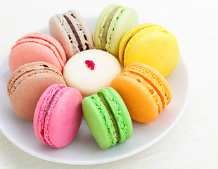 Image showing Colorful macaroons