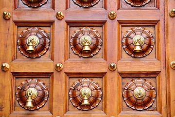 Image showing temple bells in india temple