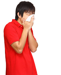 Image showing sneeze man