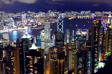 Image showing Hong Kong at night