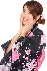 Image showing Japanese woman with traditional clothing