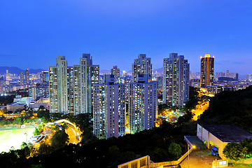 Image showing crowded urban at night