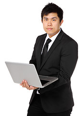 Image showing Business Man use computer