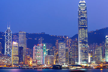 Image showing Hong Kong night view