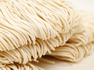Image showing Chinese white noodle close up
