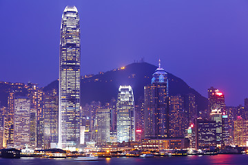 Image showing Hong Kong skyline at night