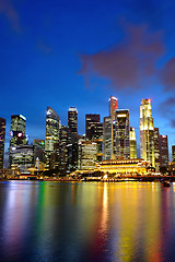 Image showing city night view for singapore