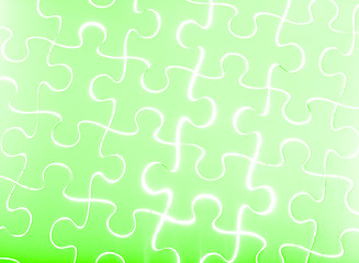 Image showing Puzzle in green