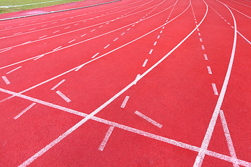 Image showing sport running track