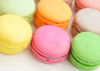 Image showing colorful french macarons