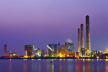 Image showing power station at night