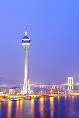 Image showing Macau city at night