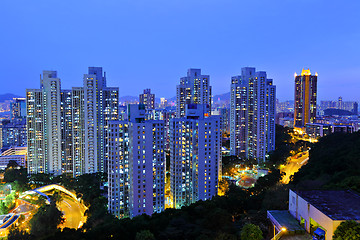 Image showing Hong Kong at night