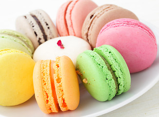 Image showing Colorful macaroons