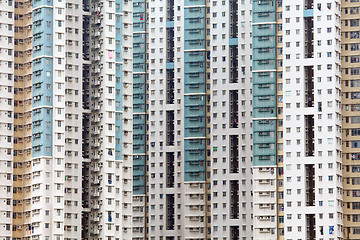 Image showing public apartment block in Hong Kong