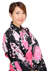 Image showing woman in kimono, Japan cloth