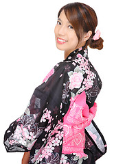 Image showing japanese kimono woman