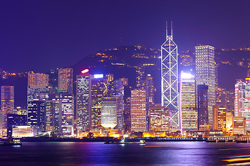 Image showing Hong Kong cityscape at night