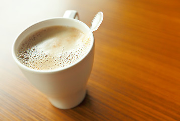 Image showing coffee cup on table