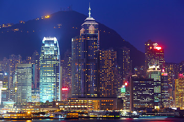 Image showing Hong Kong at night