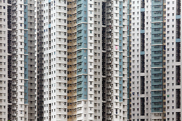 Image showing public apartment block in Hong Kong