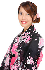 Image showing woman in kimono, Japan cloth