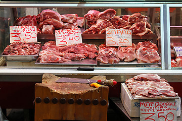 Image showing Meat shop