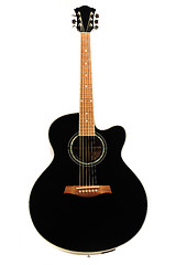 Image showing Black guitar