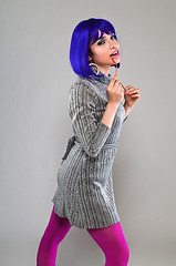 Image showing Blue hair