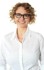 Image showing Closeup of senior female executive