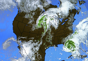 Image showing Real Airport Weather Map