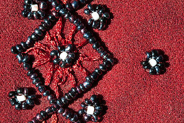 Image showing abstract background with beads