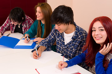 Image showing College students
