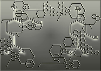 Image showing The chemical structural formula of spirit