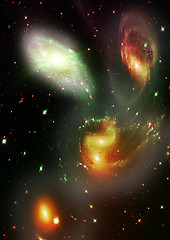 Image showing galaxy in a free space