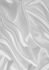 Image showing Smooth elegant white silk