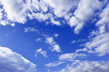 Image showing Clouds around blue sky