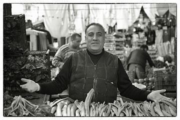 Image showing Proud greengrocer Eyup