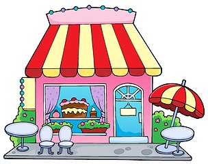 Image showing Cartoon candy store