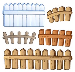 Image showing Cartoon fences collection