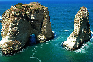 Image showing Pigeon Rocks,Beirut Lebanon