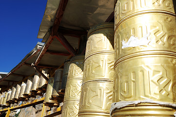 Image showing Prayer wheels