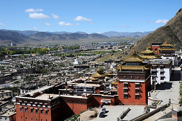 Image showing Historic lamasery in Shigatse,Tibet