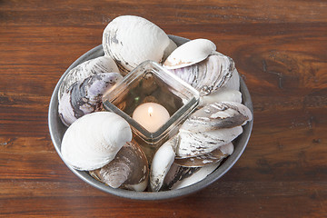 Image showing Candlelight and shell