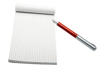 Image showing Notebook and pen