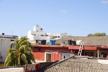 Image showing rooftop view town architecture San Andres Island Colombia South 