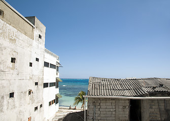 Image showing Caribbean Sea view town San Andres Island Colombia South America